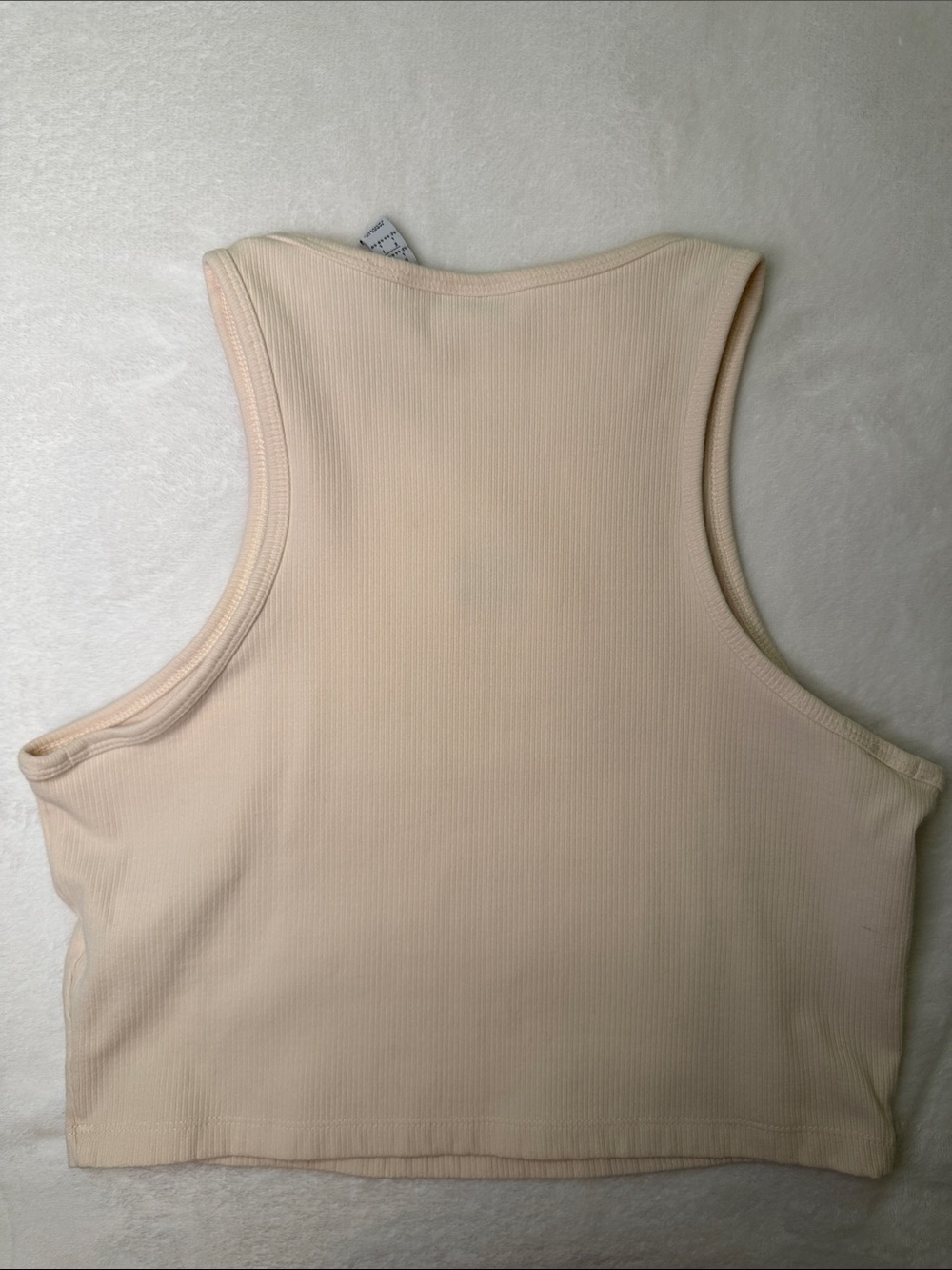 Adidas Ivory Ribbed Crop Tank - Picture 9 of 11